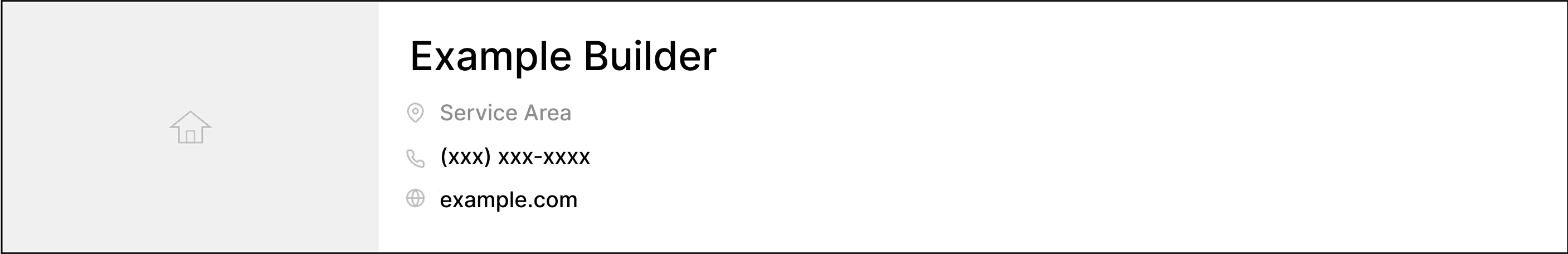 Basic listing example